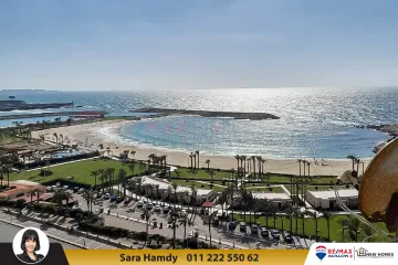 شقة للبيع 180م سان ستيفانو (على البحر مباشرة ) - فيو كامل علي البحر مباشرة