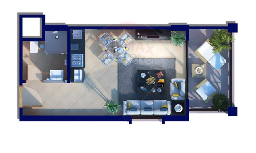 ستوديو للبيع 48 م الساحل الشمالي ( منتجع فارنا - ك 55 )