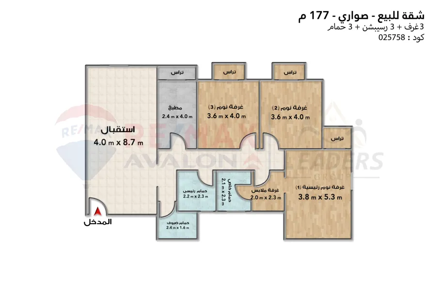 Apartment for sale 177 m (swari)