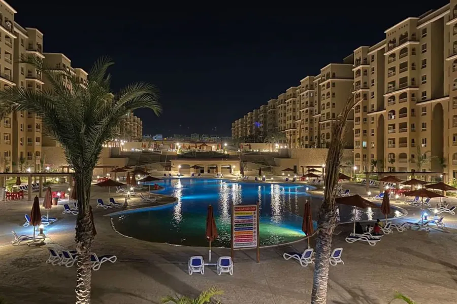 شاليه للبيع (أكوا فيو - الكيلو 91) 105 م