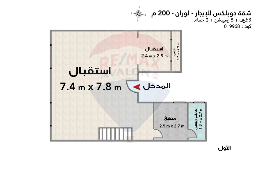 Furnished duplex for rent 200 m Louran (Sharawy street)