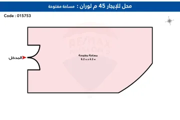محل للايجار 45 م لوران (متفرع من ش شعراوى)