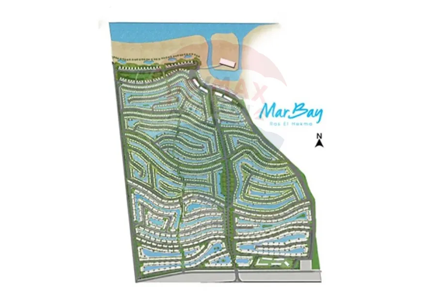 شالية للبيع (Mar Bay - راس الحكمة) 140 م