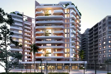 شقة للبيع 141 م المعمورة الشاطئ ( مشروع فالورى المعمورة )