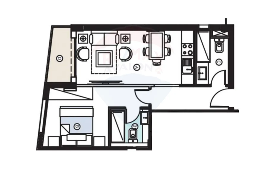 شاليه للبيع 63 م الساحل الشمالي (وايت ساند)