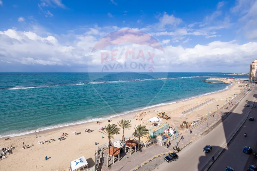 شقة  للبيع 200 م العصافرة (علي البحر مباشرة)