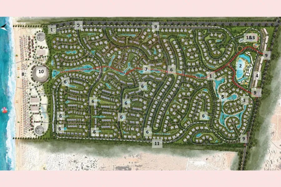 شاليه ارضي بحديقة للبيع الساحل (سيزن) 110 م + 140 م  حديقة