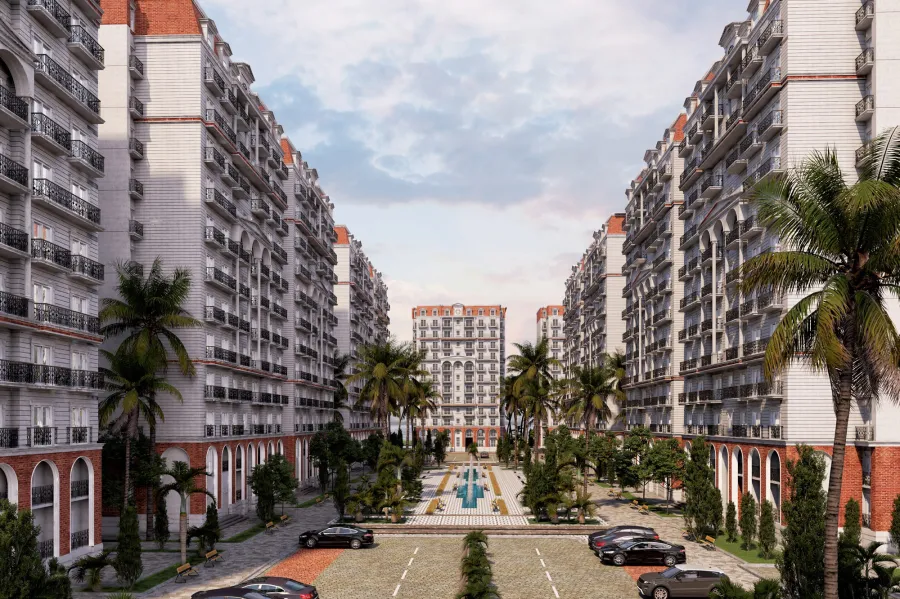 شقة للبيع 163 م كومباوند صواري (بجوار كارفور الدوان تاون)