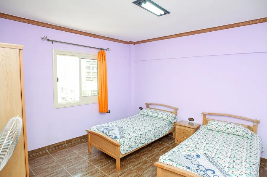 Furnished Apartment For Rent 120m El-Mamoura Beach (El-Nasr St. - Block 8)