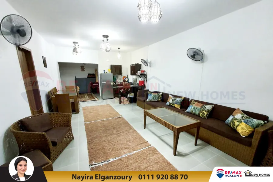 شاليه بحديقة للبيع 144 م الساحل الشمالي ( قرية امواج)