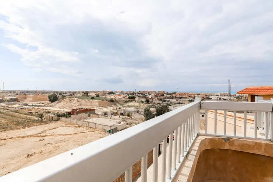 شقة مفروشة برووف للبيع 120م  قرية مراقيا جاردنز