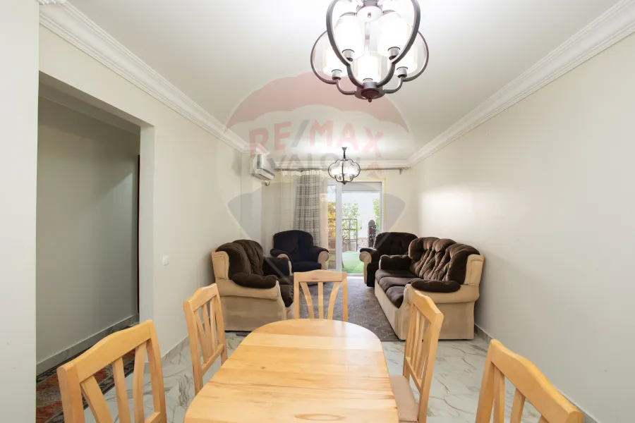 Furnished ground floor apartment for rent 115 m + 20 m Garden - King Mariout (King City Compound)