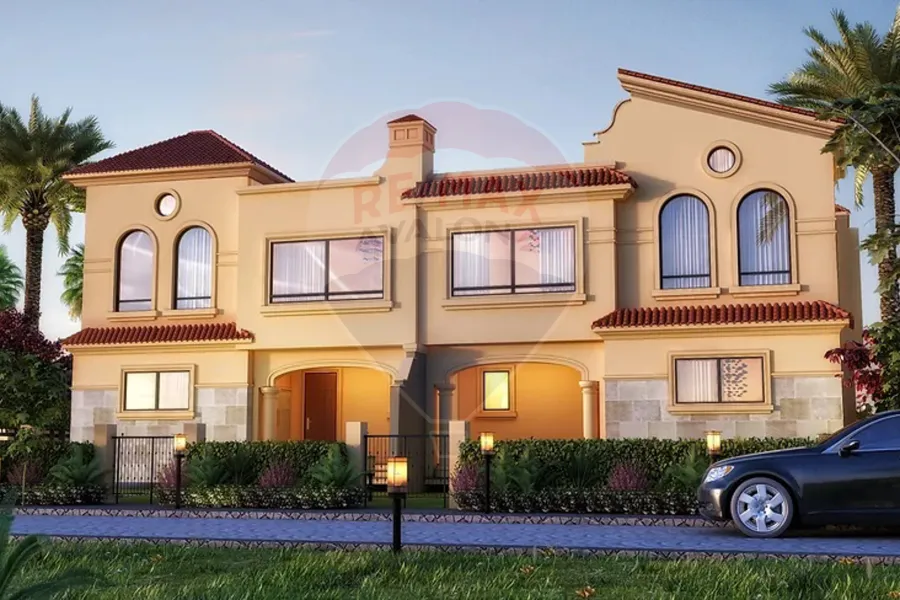 Twin house villa for sale 500 m King Mariout (Alex West Compound - Saint Catherine Area - Model V6)