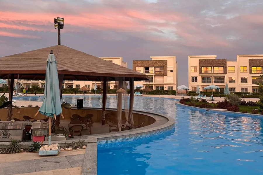 شاليه أرضي بجاردن للبيع (سي فيو) 85 م