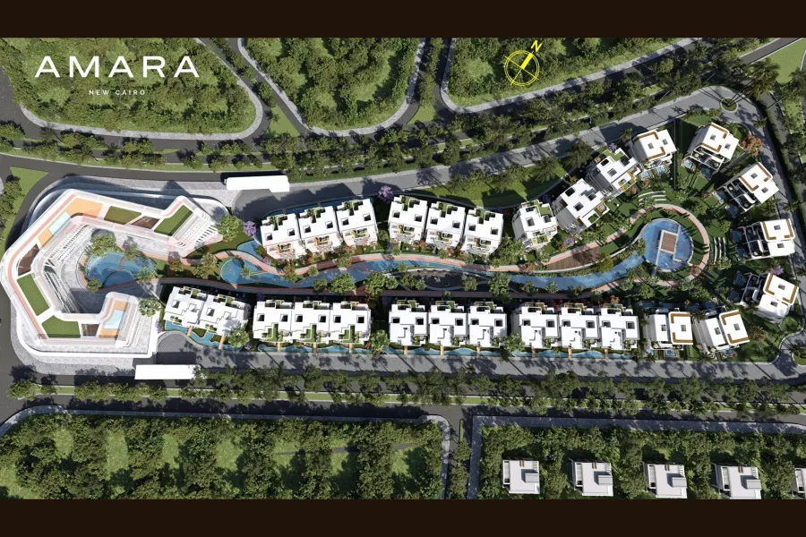 Apartment for sale 188 m Fifth Settlement (North 90th Street directly - Amara Residence)