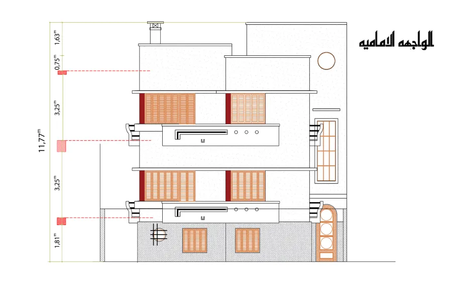 فيلا للإيجار 260 م ×3 ادوار جناكليس (خطوات من الترام)