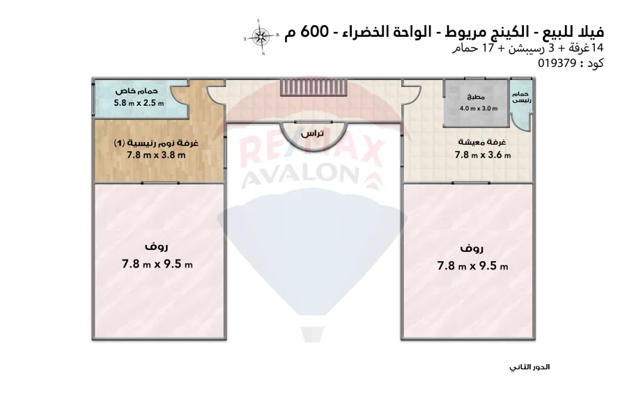 فيلا للبيع 600 م كينج مريوط (الواحة الخضراء)