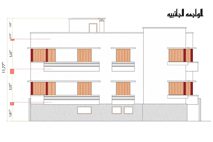 فيلا للإيجار 260 م ×3 ادوار جناكليس (خطوات من الترام)