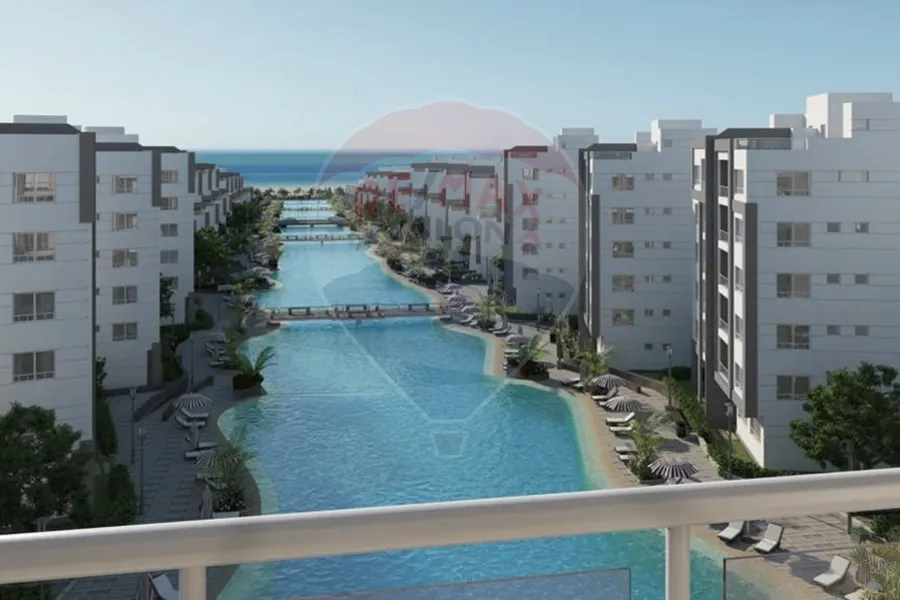 شقة أرضي بجاردن للبيع فيو بحر (قرية أريبا) كيلو 90 علي البحر مباشرة - 90 م + 44 م جاردن - 1,500,000 ج (مقدم + اوفر)