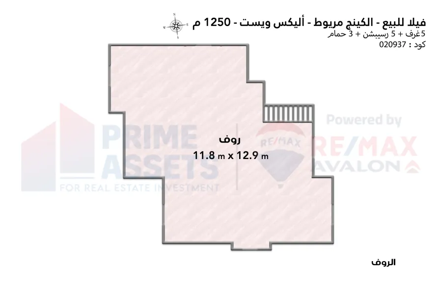 Villa for sale 1,250 m King Mariout (Alex West - Antoniadis area)