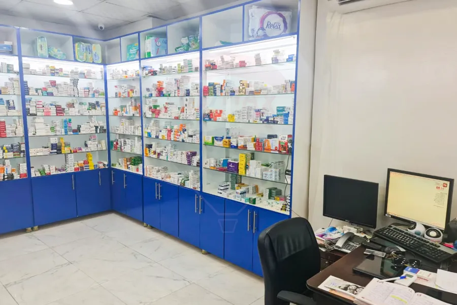 Pharmacy for rent 43 m Camp Shizar (Ahmed Qamha St. - Al-Maktabat St.)