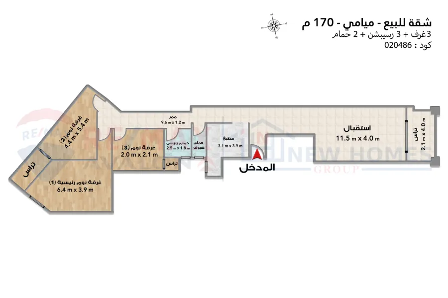 Apartment for sale 170 m Miami (directly on the sea)