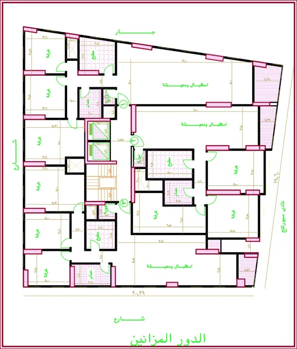 Administrative Apartment for sale 470 m Elebrahmia ( Sporting club View )