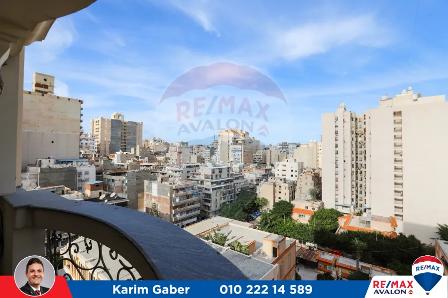 شقة للبيع 250م رشدي (شارع ابراهيم حلمي )-اول سكن