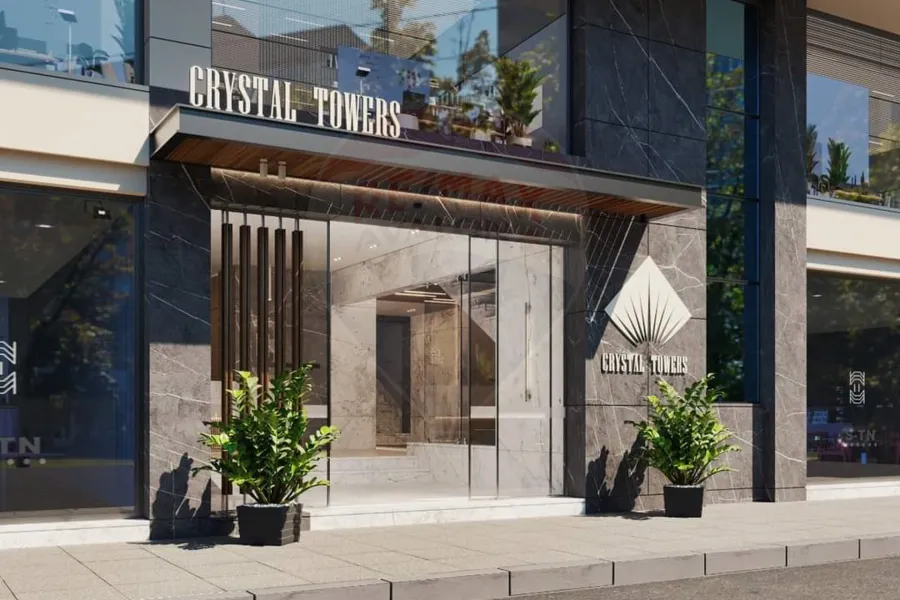 شقة للبيع 238م سموحة ( كومباوند كريستال تاور - أمام نادى سموحة )