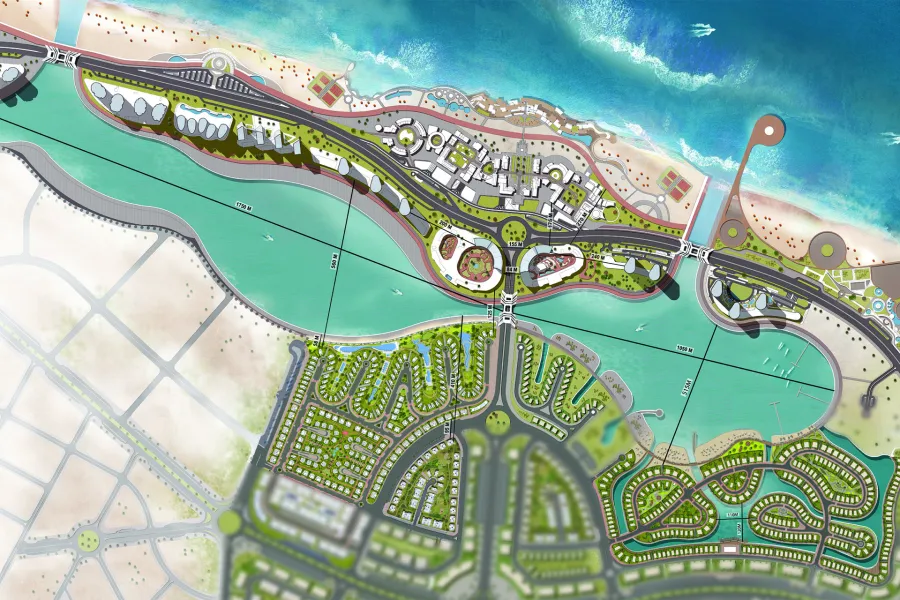 Stand alone villa for sale (Mazarine Island - El Alamein) 513 m