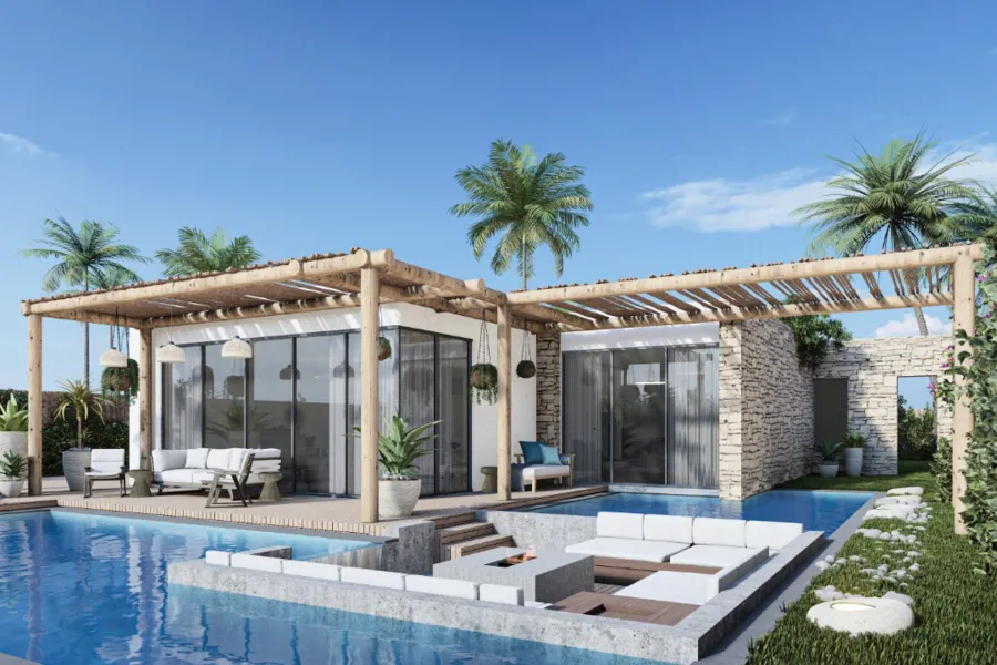 شالية للبيع (قرية مسايا - سيدي عبد الرحمن)  92 م + 32 م روف -