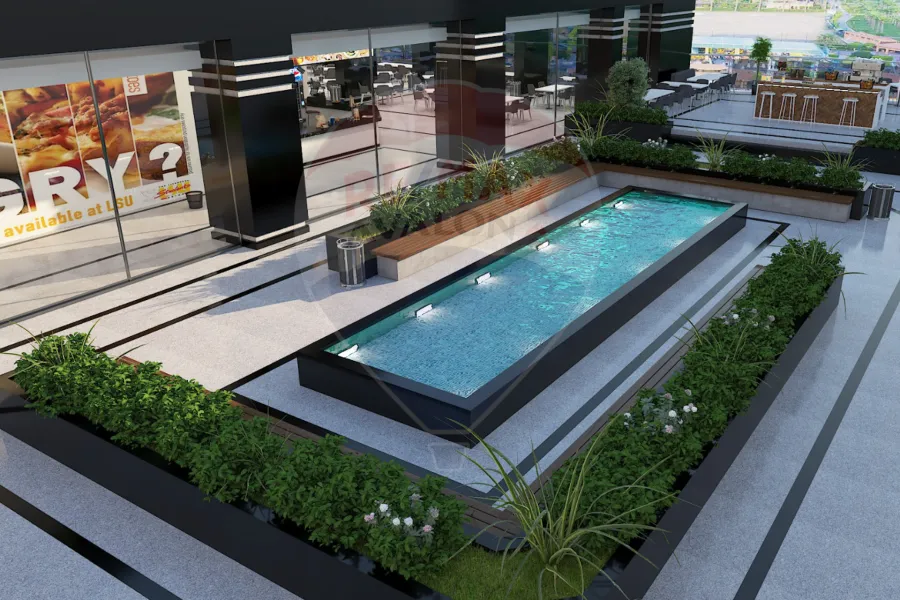 محل للبيع 101 م سموحة (جراند فيو - علي الطريق مباشرة)