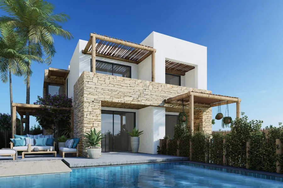 شالية للبيع (قرية مسايا - سيدي عبد الرحمن)  92 م + 32 م روف -