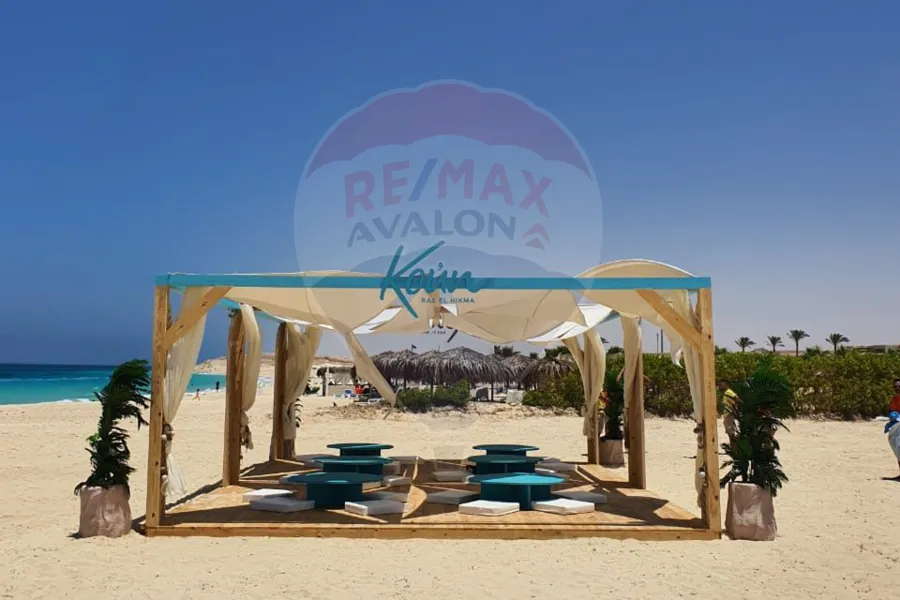 شاليه أرضي بجاردن للبيع (كون - رأس الحكمة) 57 م + 84 م جاردن