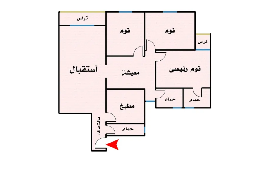 Apartment For Sale 164m Smouha (El-Sariya Compound - Riyada St.)