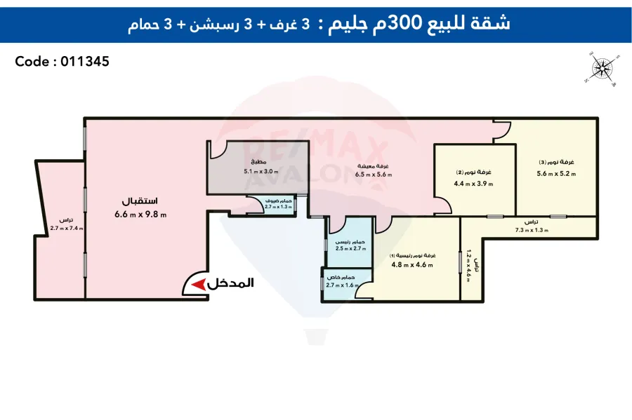 Apartment for Sale 300 m Gleem (Directly on Sea)