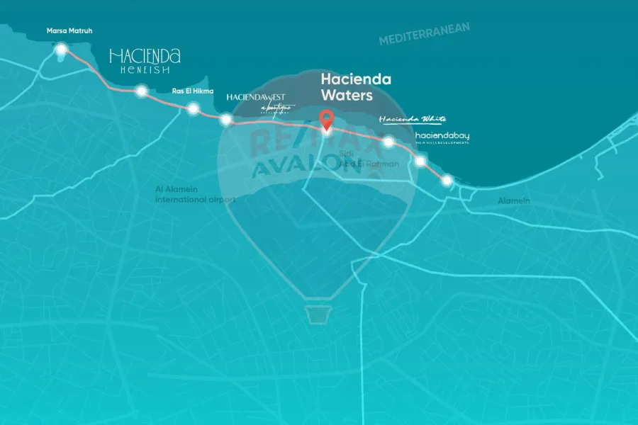 شاليه للبيع (هاسيندا ووتر - رأس الحكمة) 105 م