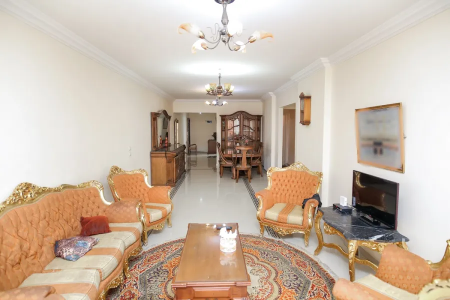 شقة للايجار مفروش 160م المنتزه ( كومباوند المنتزه جرين فيو )