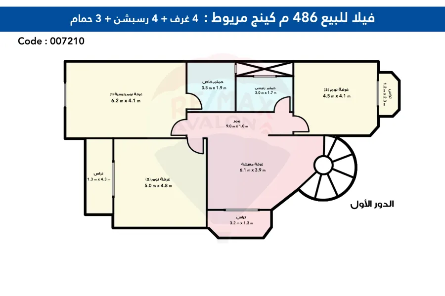 Twin House Villa for Sale 468 m King Marriott (El-Arouba Compound)