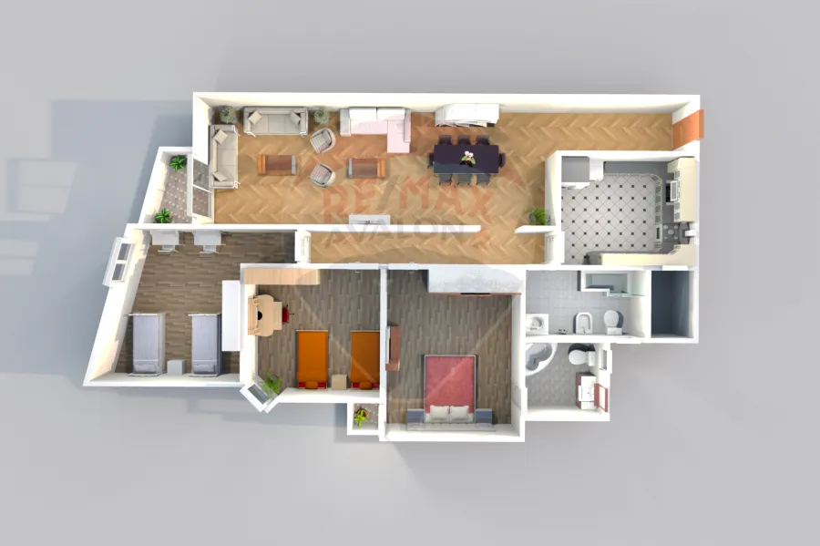 Apartment For Sale 166 m Smouha (East tower Compound - Ryada St)