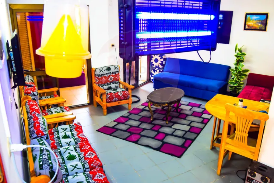 شاليه مفروش للايجار 81 م الساحل الشمالى (قرية المعمورة الجديدة)