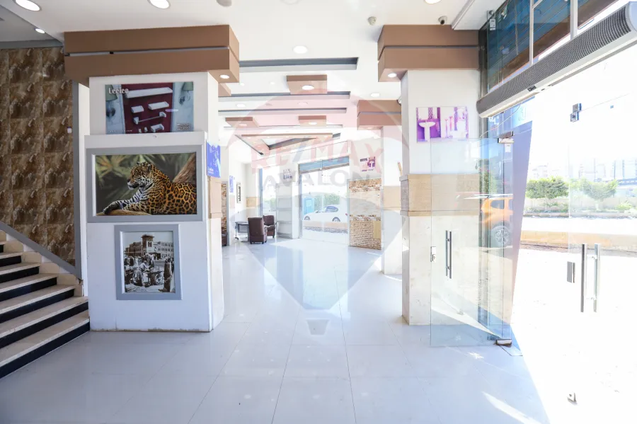 معرض للايجار ٥٥٠م  ميامى ( على الطريق الدولى ٤٥ بجوار مشروع مارسيليا والمدارس الدوليه )