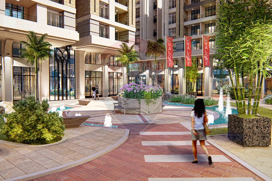 شقة للبيع 164 م سموحة (كمباوند سموحة فالوري - واجهة مباشرة شارع النقل والهندسة)