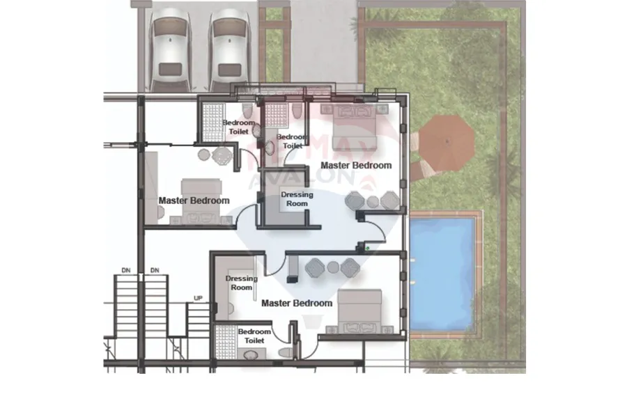 Twin House for sale 250 King Marriott (next to carfour el Orouba , airport St)