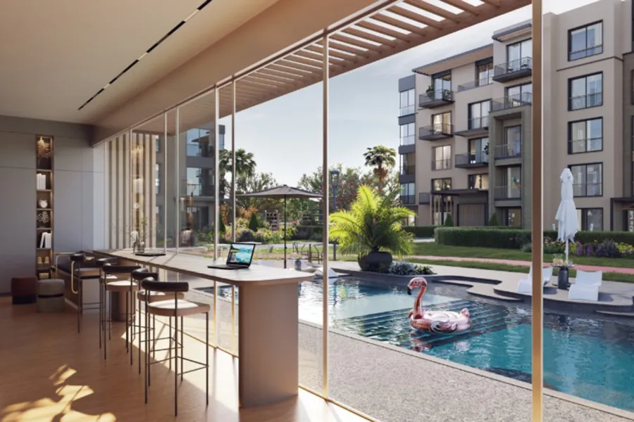 شقة للبيع 69 م 6 أكتوبر (جاردن ليكس - التوسعات الشرقية)