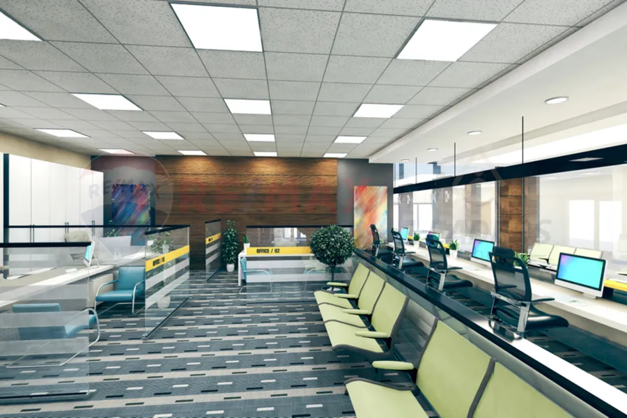 Shop + 2 mezzans 2 floors for rent 2800 m Al Asafra (Main St 45)