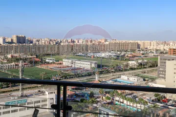 شقه للايجار 220 م  سموحه ( ابراج الجيش )