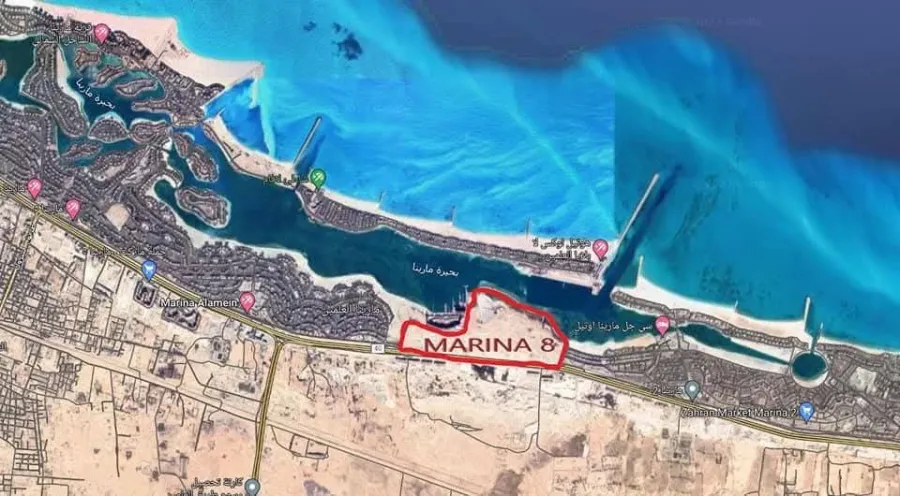 شالية للبيع أرضى بجاردن (مارينا 8 ) 148م+ 98م جاردن