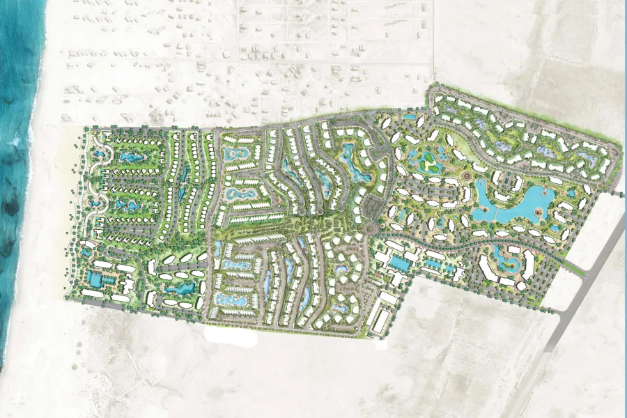 بيتش شاليه أرضي بجاردن للبيع (سي شور - رأس الحكمة) 100 م