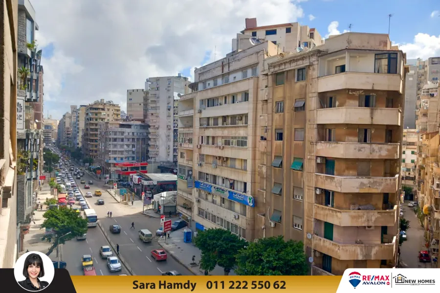 (شقة للبيع 310 م صافى رشدى ( شارع أبوقير رأسا